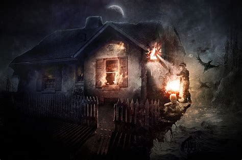 Haunted-House, house, haunted house, children, Place, People, HD ...