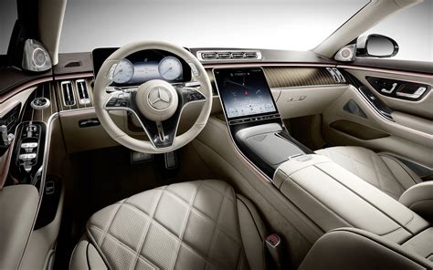 Download wallpapers Mercedes-Maybach S580, 2021, interior, inside view ...