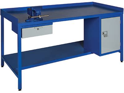 Heavy Duty Steel Work Benches Welded steel workbench; steel; MDF; plastic; hardwood worktops