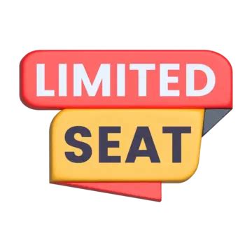 3d Limited Seat Banner PNG Transparent Images Free Download | Vector ...