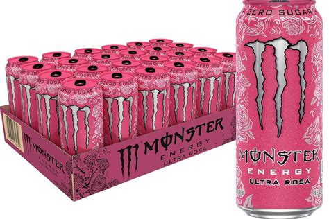 Buy Monster Energy Ultra Rosa, Sugar Free Energy Drink, 16 Fl Oz (Pack of 24) Online at Lowest ...