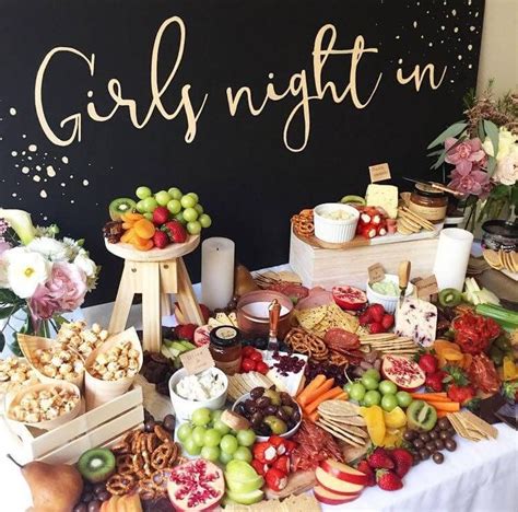 Hen Party Food Ideas | Girls night appetizers, Party platters, Grazing tables