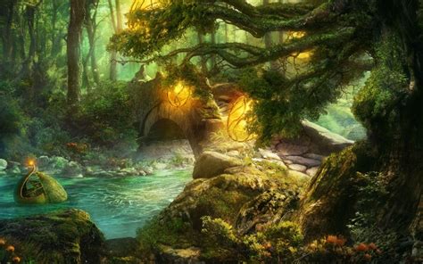 Greenriver | Fantasy landscape, Fantasy landscape wallpaper, Fantasy landscape forests