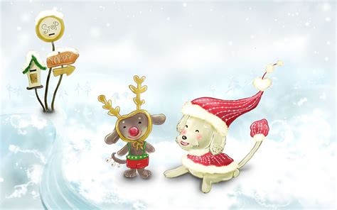 Cute Cartoon Christmas Wallpaper - WallpaperSafari