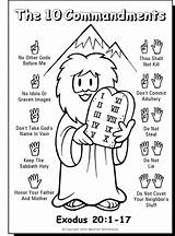 Ten Commandments Catholic Coloring Pages sketch template