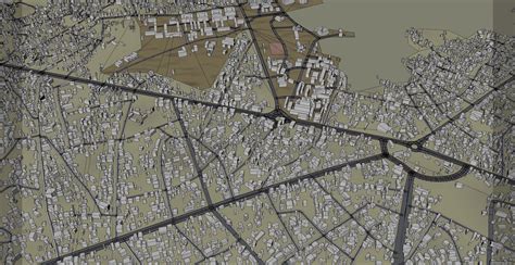 Uyo City Nigeria 3D Model 35km by 3dstudio