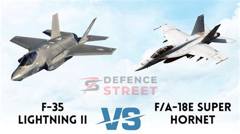 F-35 Lightning II vs F/A-18E Super Hornet Comparison, BVR & Dogfight - Defence Street