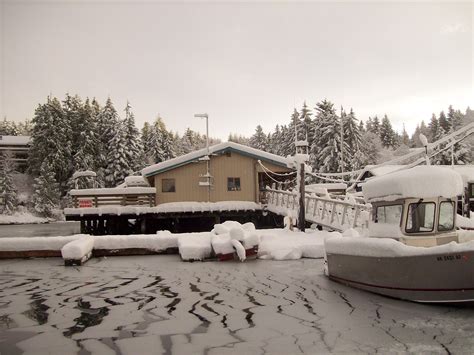 Knudson Cove Marina Ketchikan, Alaska Winter snow | Alaska winter ...