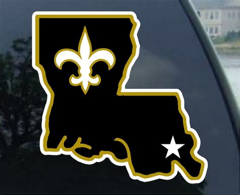 NEW ORLEANS SAINTS vinyl decal car window mirror bumper | Etsy