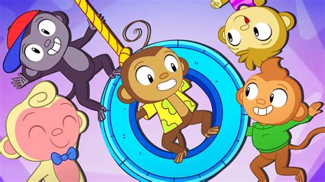 Five Little Monkeys Song | HooplaKidz Nursery Rhymes - YouTube