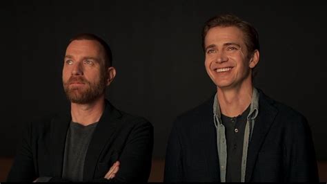 Hayden Christensen and Ewan McGregor watch their Prequel clips... - YouTube