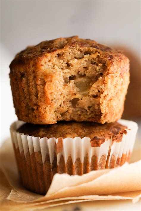 Apple Banana Muffins with Cinnamon - Wellness by Kay