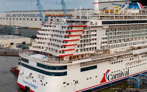 Giant New Carnival Cruise Ship Floats Out for the First Time