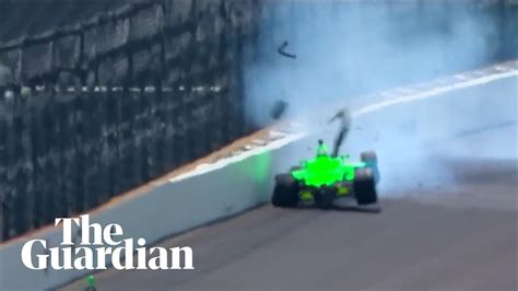 Danica Patrick's career ends with heavy crash at the Indy 500 - YouTube