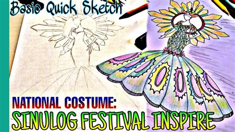 Festival Queen Costume Sketch