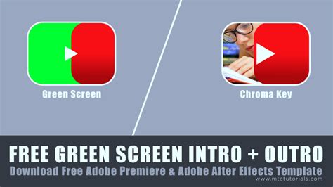 Youtube Intro & Outro Green Screen - Pr and Ae Templates