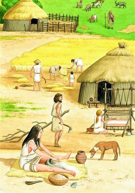 Neolithic Iberian village by Marcos Oliveira | Neolithic art, Prehistoric world, Ancient history