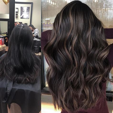 Transform Your Look with Dark Chocolate Brown Highlights on Black Hair ...