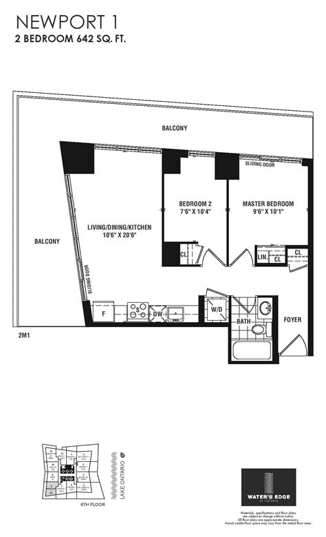 Water's Edge Condos | Park Lawn & Lake Shore | Floor Plans & Price List