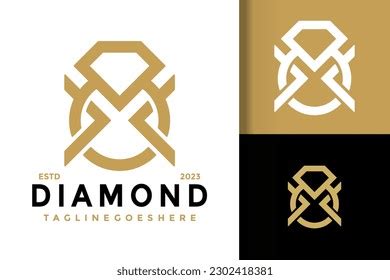 Letter M Diamond Ring Logo Vector Stock Vector (Royalty Free ...