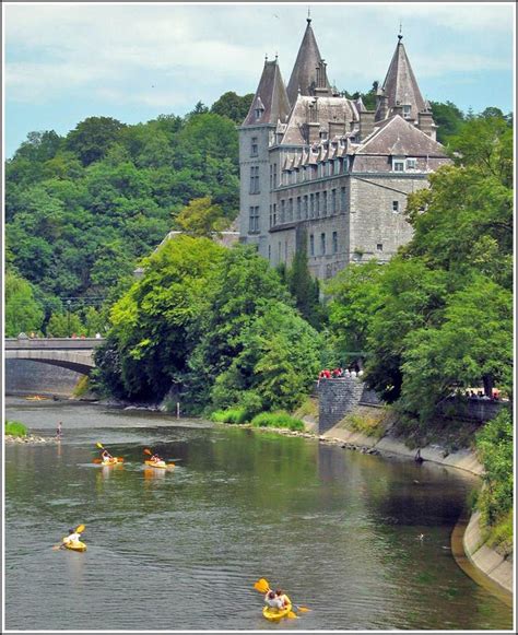 Canoeing in Durbuy, Province of Luxembourg, the Ardennes Region ...