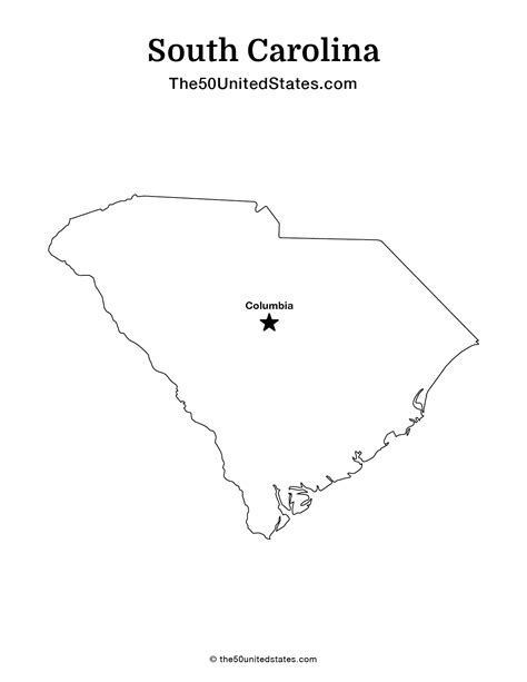 Free Printable South Carolina State Maps | The 50 United States