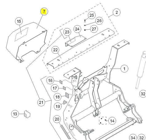 SnowEx Part # 84651 - Power Plow Hydraulic Cover with Label