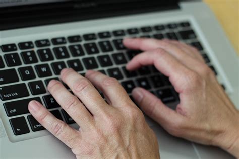 Free Images : laptop, writing, hand, typing, finger, document, computing, computer keyboard ...