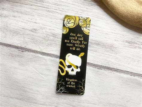 Kingdom of the Wicked Quote Bookmark - Etsy