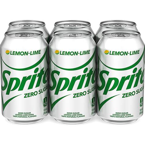 Sprite Zero Sugar Cans, 12 fl oz, 6 Pack | Buehler's