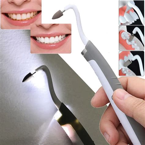 Electric Sonic Dental Scaler Tooth Stain Eraser Cleaner Ultrasonic Vibrating Teeth Dental ...