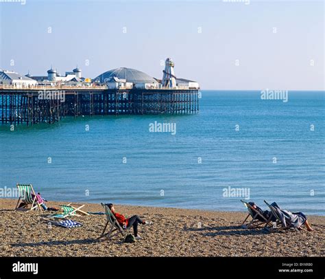 Brighton Beach UK Europe Stock Photo - Alamy