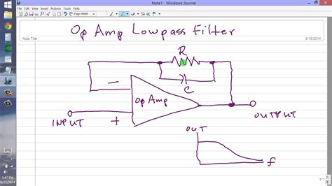 Low Pass Filter Amplifier