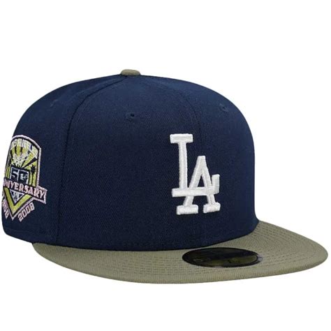 New Era Los Angeles Dodgers 50th Anniversary Ocean/Olive/Pink 59FIFTY ...