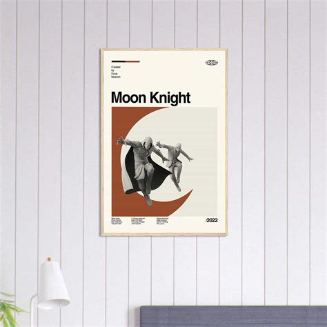 Moon Knight Movie Poster, Moon Knight Poster, Minimalist Art - Citiesbox