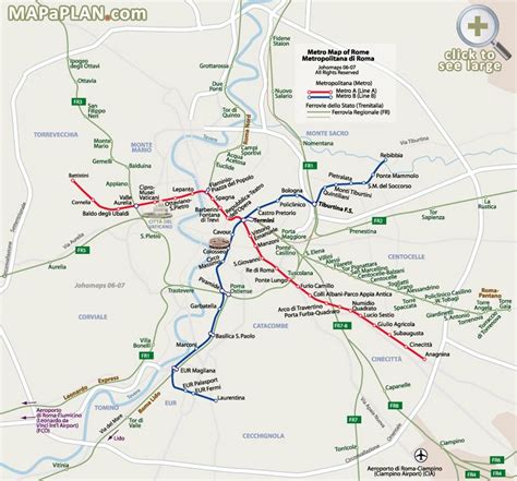 Printable Rome Metro Map - Printable Maps