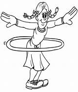 Hoop Hula Coloring Template Getdrawings Sketch Page sketch template