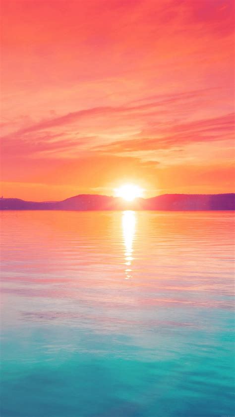 Download Sunset Sky At Beach Wallpaper | Wallpapers.com