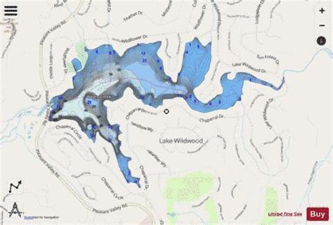 Lake Wildwood Fishing Map | Nautical Charts App