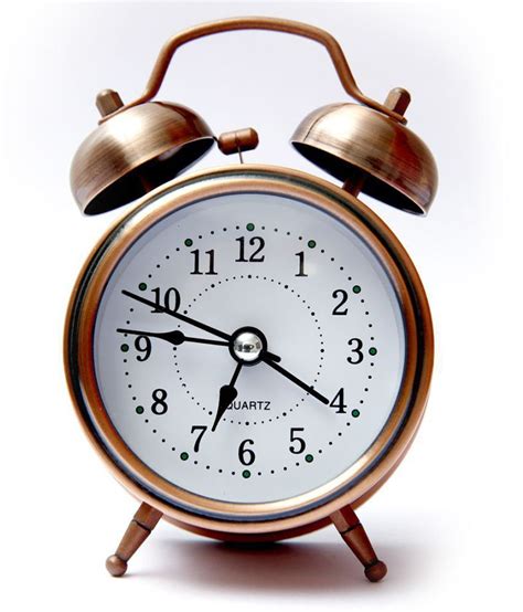 E-DEAL Analog Vintage Twin Bell copper Table Alarm Clock - Pack of 1: Buy E-DEAL Analog Vintage ...