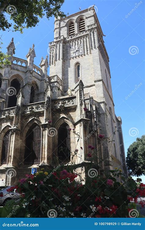 Beziers Cathedral France stock image. Image of southern - 100798929