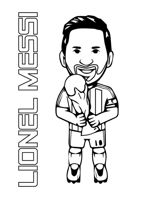 Lionel Messi Coloring Pages