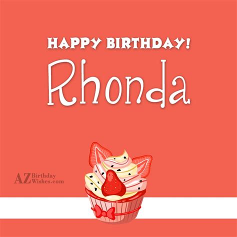 Happy Birthday Rhonda - AZBirthdayWishes.com