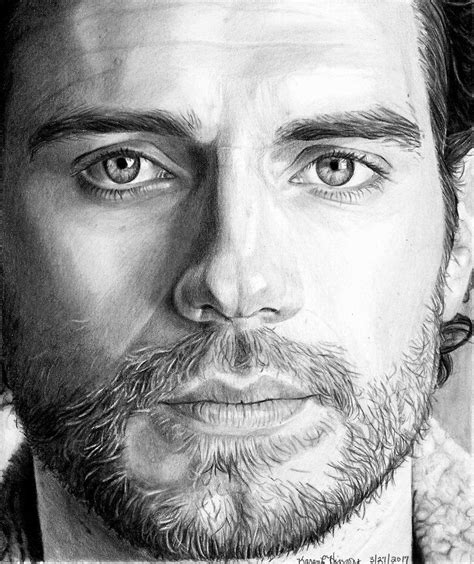 Here is a 5 x 7 drawing of Henry Cavill. I've been trying to branch out ...