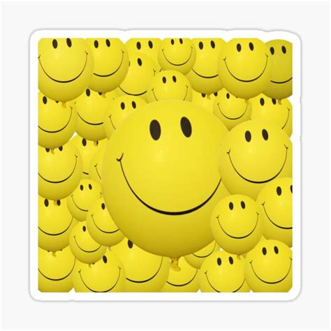 "Smiley Face Emoji, Happy Balloon Face" Sticker for Sale by clems02me | Redbubble