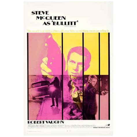 Original Steve McQueen 'Bullitt' poster, 1968 at 1stDibs