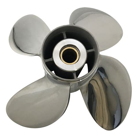 X19 Stainless Steel Outboard Motor Propellers , 110hp Outboard Propeller