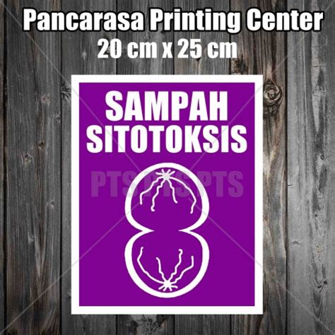 Jual Sticker 8 Sampah Sitotoksis safety sign warning imo surabaya - Kota Surabaya - Panca ...