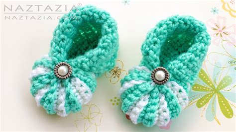 Crochet Baby Booties With Pearls Pattern - Amelia's Crochet