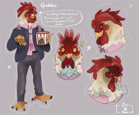 Gobbles, the half human half chicken hybrid : r/furry